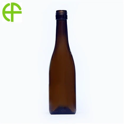 375ml Botol Burgundy Leher Skru Hijau Zaitun